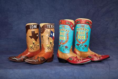 Sampling of vintage and custom boots. Image courtesy of Brian Lebel’s Old West Show & Auction.